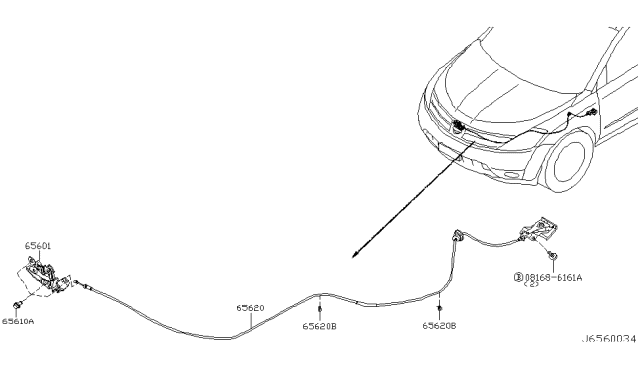 2004 Nissan Murano Hood Lock Control Diagram