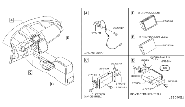 2003 Nissan Murano Audio & Visual Diagram 5