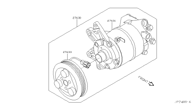 2005 Nissan Murano Compressor Diagram