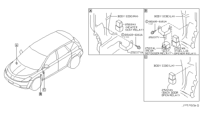 2006 Nissan Murano Relay Diagram 2