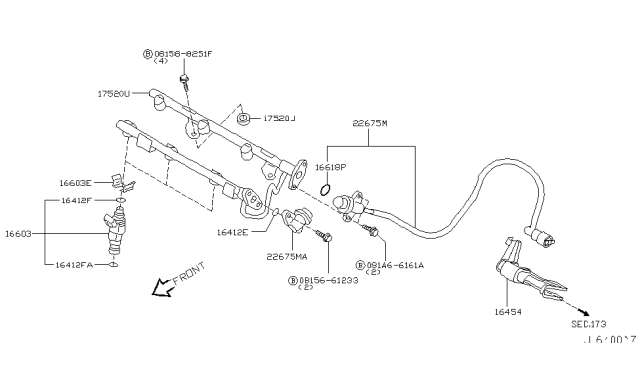 2003 Nissan Murano Fuel Strainer & Fuel Hose Diagram