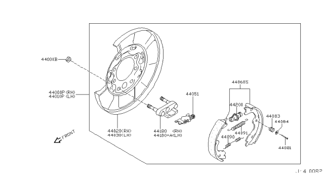 2007 Nissan Murano Rear Brake Diagram 2