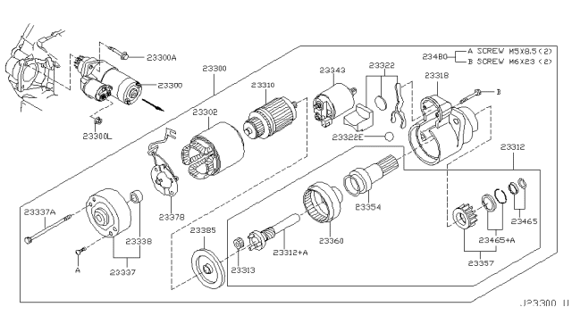 2003 Nissan Murano Starter Motor Diagram