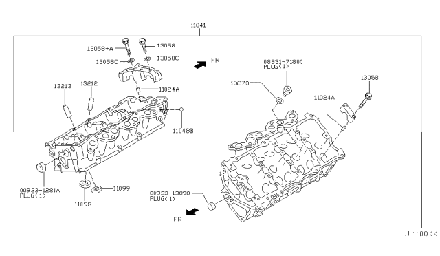 2003 Nissan Murano Cylinder Head & Rocker Cover Diagram 5