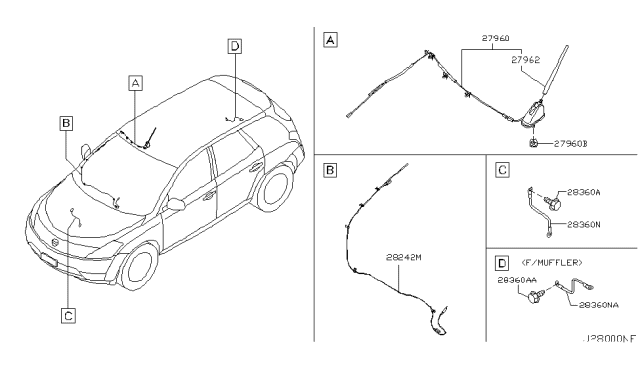 2004 Nissan Murano Audio & Visual Diagram 3