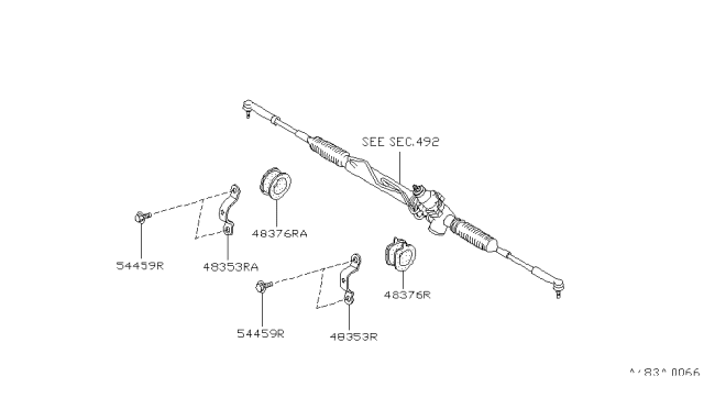 1996 Nissan Pathfinder Steering Gear Mounting Diagram