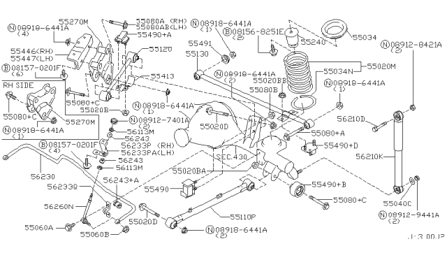 2004 Nissan Pathfinder Rear Suspension Diagram 1