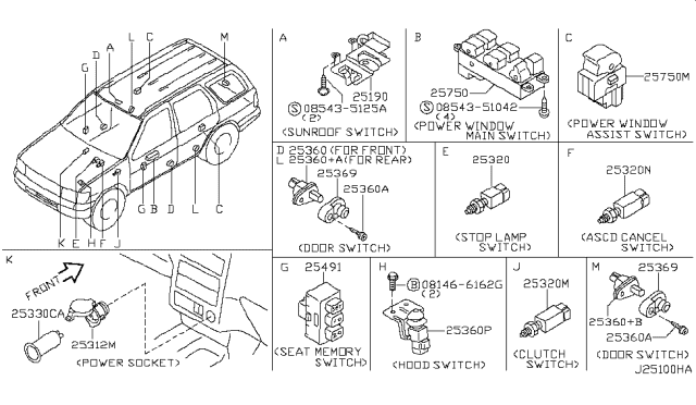 2002 Nissan Pathfinder Switch Diagram 5