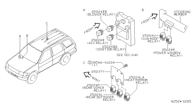 1999 Nissan Pathfinder Relay Diagram 4