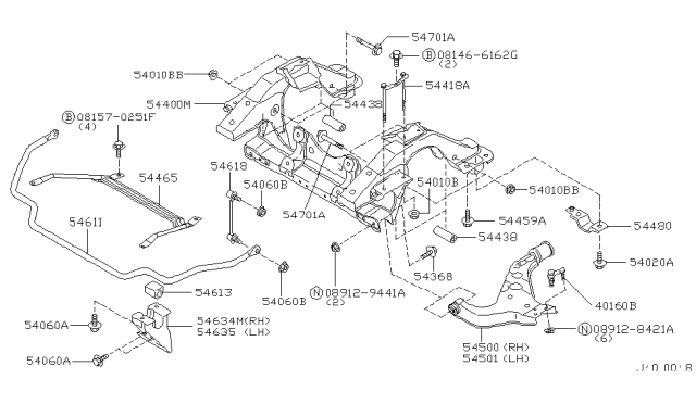 2001 Nissan Pathfinder Front Suspension Diagram 1