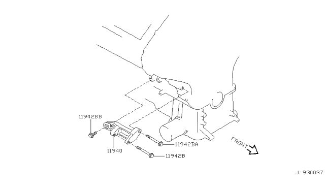 2003 Nissan Pathfinder Power Steering Pump Mounting Diagram 1