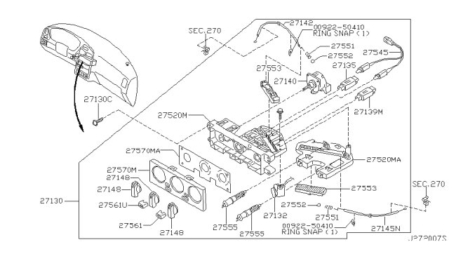 2003 Nissan Pathfinder Control Unit - Diagram 1