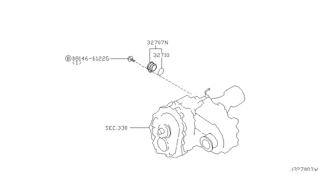 2000 Nissan Pathfinder Speedometer Pinion Diagram 1