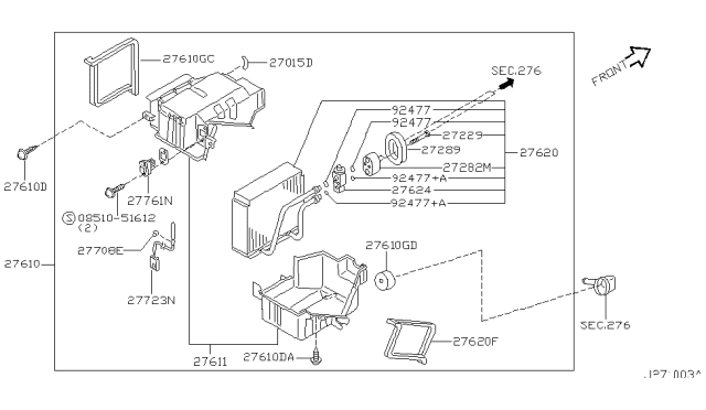 2000 Nissan Pathfinder Cooling Unit Diagram 1