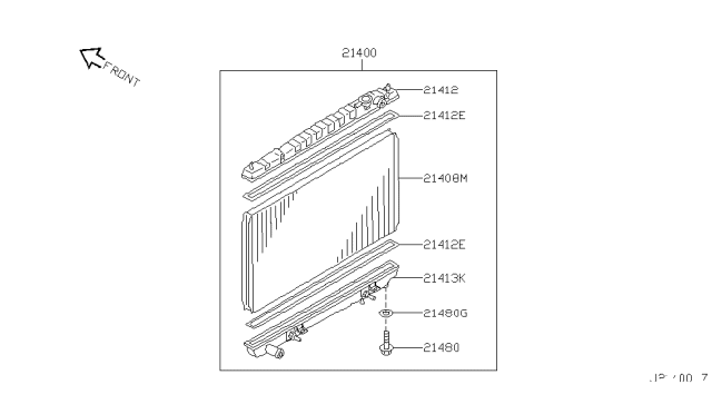 2002 Nissan Pathfinder Radiator,Shroud & Inverter Cooling Diagram 10