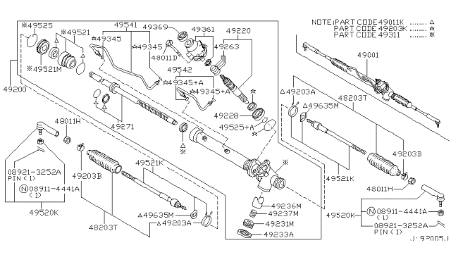 2002 Nissan Pathfinder Power Steering Gear Diagram 2