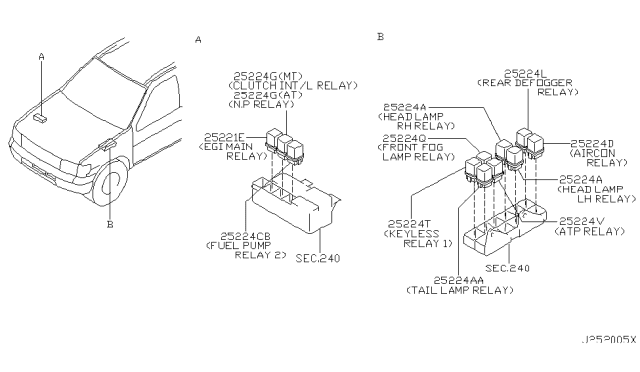 2002 Nissan Pathfinder Relay Diagram 1