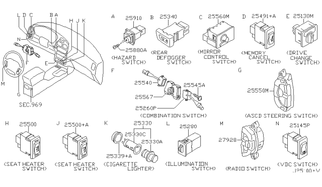 2003 Nissan Pathfinder Switch Diagram 3