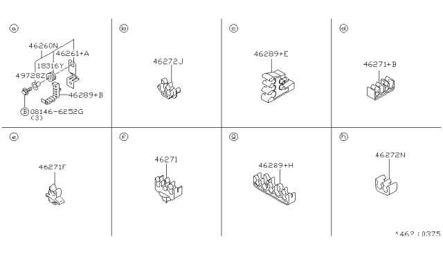 1999 Nissan Pathfinder Brake Piping & Control Diagram 3