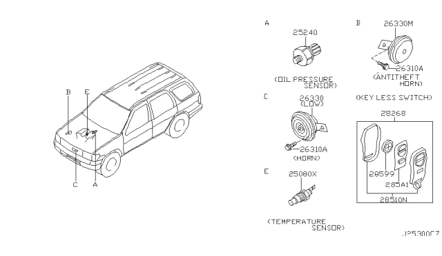 2001 Nissan Pathfinder Electrical Unit Diagram 3