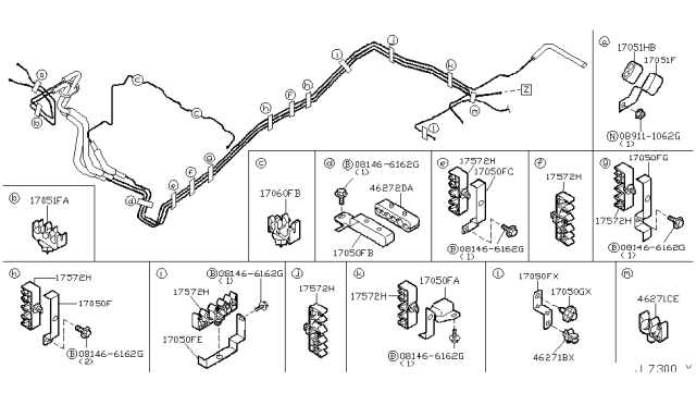 2002 Nissan Pathfinder Fuel Piping - Diagram 2