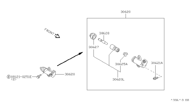 1998 Nissan Pathfinder Clutch Operating Cylinder Diagram