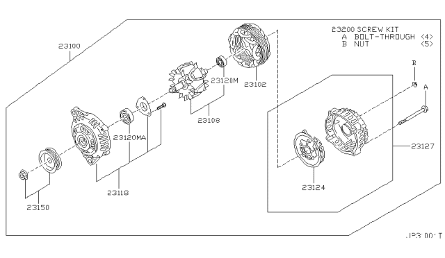 2001 Nissan Pathfinder Alternator Diagram 1