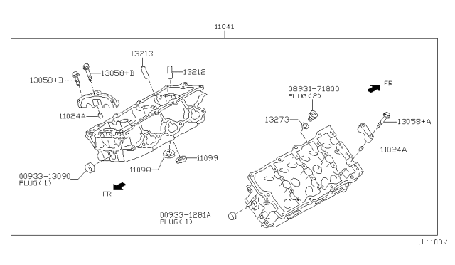 2003 Nissan Pathfinder Cylinder Head & Rocker Cover Diagram 7