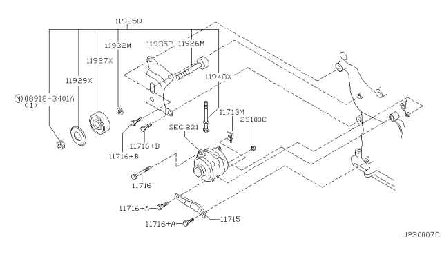 2000 Nissan Pathfinder Alternator Fitting Diagram 5