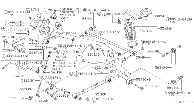 2004 Nissan Pathfinder Rear Suspension Diagram 1