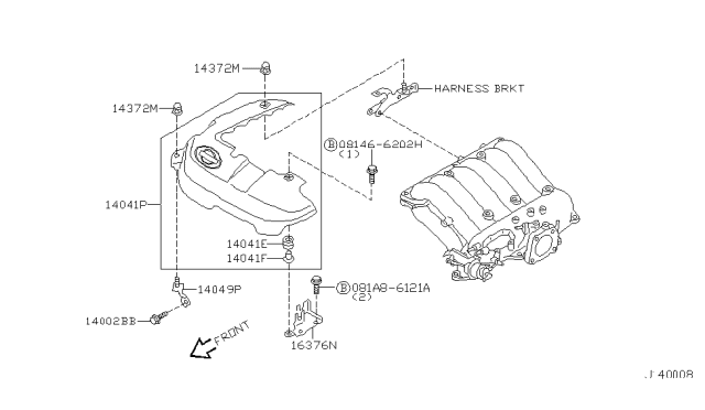 2003 Nissan Pathfinder Manifold Diagram 1