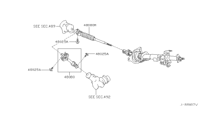 1998 Nissan Pathfinder Steering Column Diagram 2