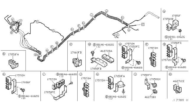 2003 Nissan Pathfinder Fuel Piping Diagram 1