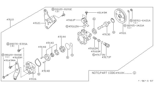 2000 Nissan Pathfinder Power Steering Pump Diagram 2