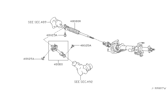 2001 Nissan Pathfinder Steering Column Diagram 4