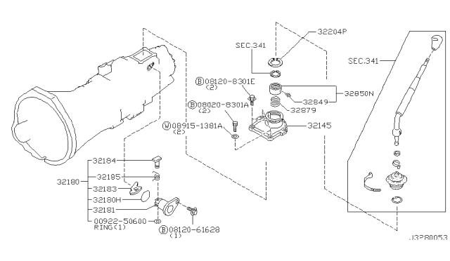 2001 Nissan Pathfinder Transmission Shift Control Diagram 2