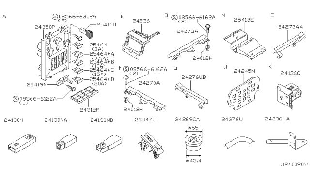 2001 Nissan Pathfinder Diode Diagram for 24335-C9902