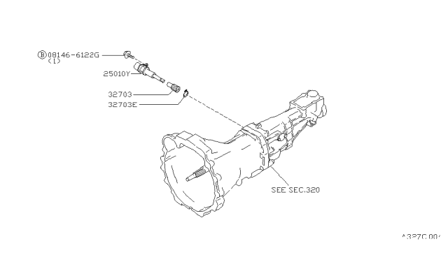 2002 Nissan Pathfinder Speedometer Pinion - Diagram 4