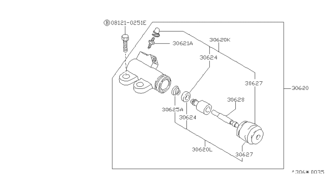 1987 Nissan Stanza Clutch Operating Cylinder Diagram