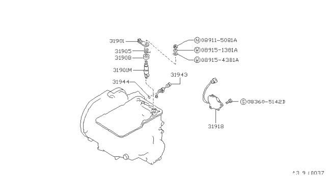 1989 Nissan Stanza Control Switch & System Diagram