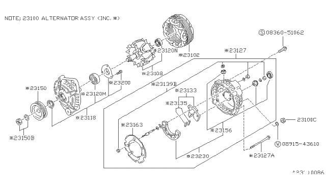 1987 Nissan Stanza Alternator Diagram 2