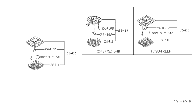 1989 Nissan Stanza Room Lamp Diagram