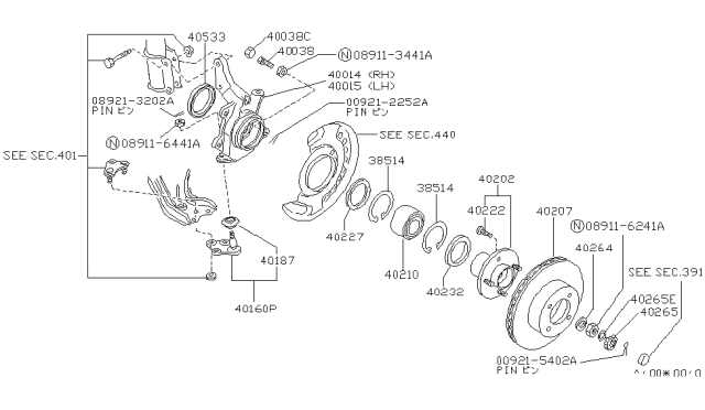 1989 Nissan Stanza Front Axle Diagram