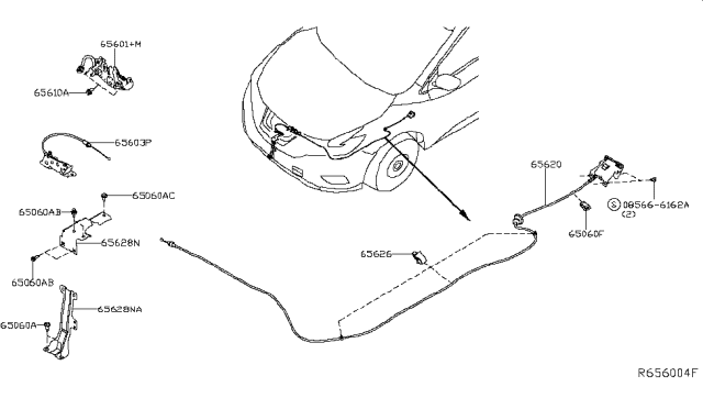 2019 Nissan Murano Hood Lock Control Diagram