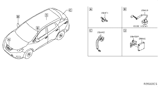 2018 Nissan Murano Audio & Visual Diagram 5