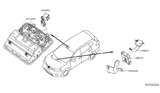 2018 Nissan Murano Telephone Diagram 1