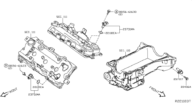 2016 Nissan Murano Distributor & Ignition Timing Sensor Diagram