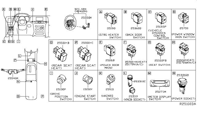 2019 Nissan Murano Switch Diagram 3