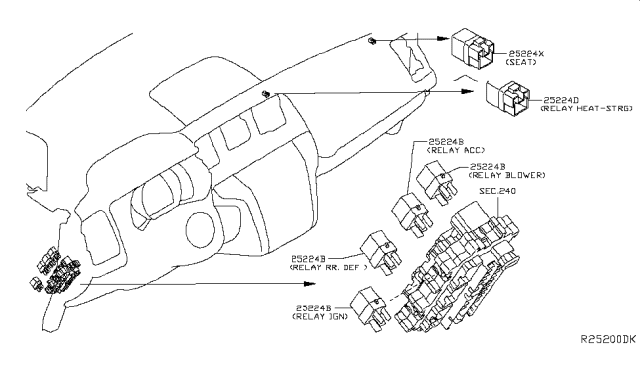 2019 Nissan Murano Relay Diagram 3