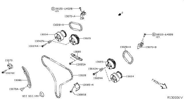 2015 Nissan Murano Camshaft & Valve Mechanism Diagram 2